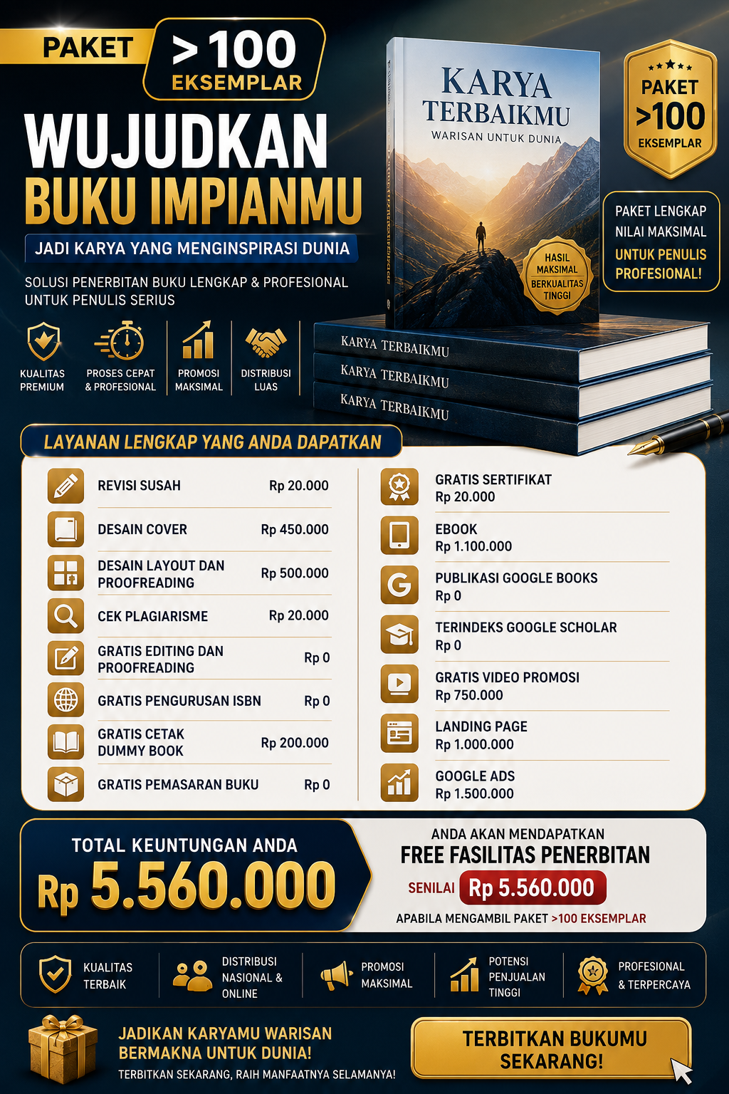 3. Paket 100 Eksemplar